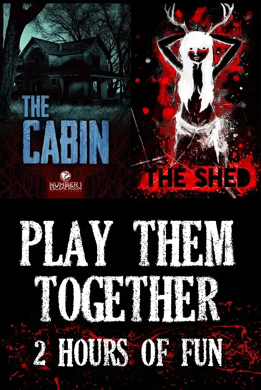Promotional image for The Cabin + The Shed Combo at Number One Escape Room — Tropicana