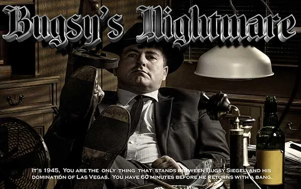 Promotional image for Bugsy’s Nightmare at Way of Escape