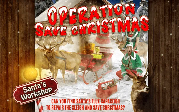 Promotional image for Operation: Save Christmas at Way of Escape