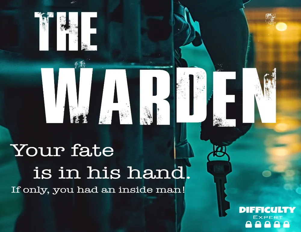 Promotional image for The Warden at Way of Escape